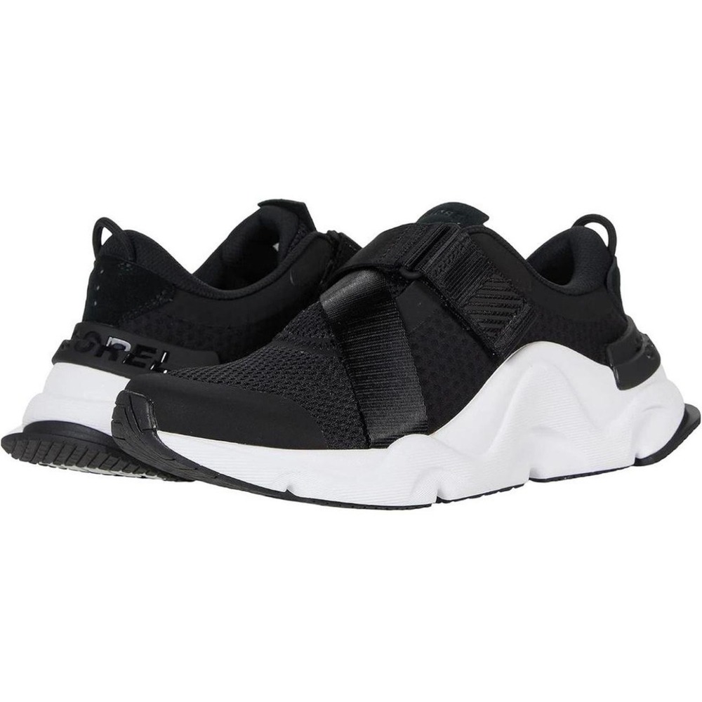 Sorel Kinetic RNEGD Mesh Strap Sneakers Women Size 11 Black Urban Sporty Utility